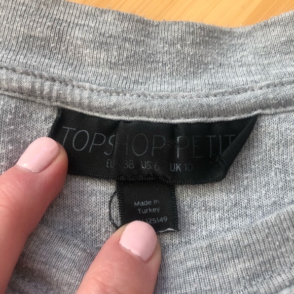 TopShop Université de Paris Sweatshirt size 6P - Picture 3 of 3